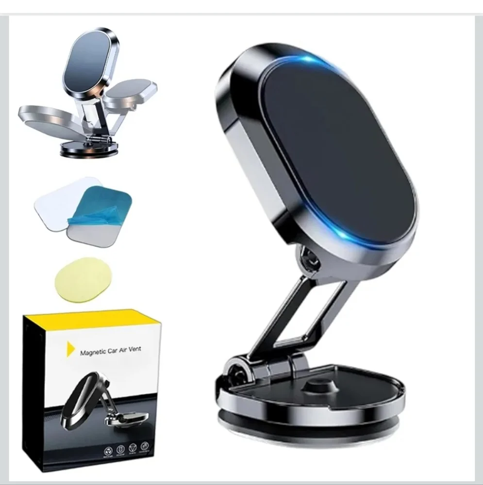 Magnetic Car Vent Holder, 4 In 1 Mini Power Bank For Apple Watch& Rotating Stand